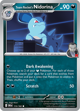 115/182 - Team Rocket's Nidorina