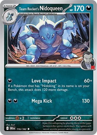 116/182 - Team Rocket's Nidoqueen