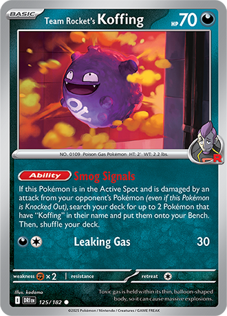 125/182 - Team Rocket's Koffing