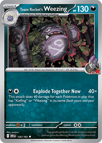 126/182 - Team Rocket's Weezing