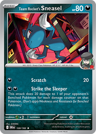 128/182 - Team Rocket's Sneasel