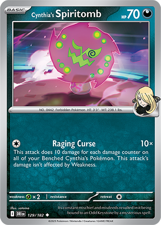 129/182 - Cynthia's Spiritomb