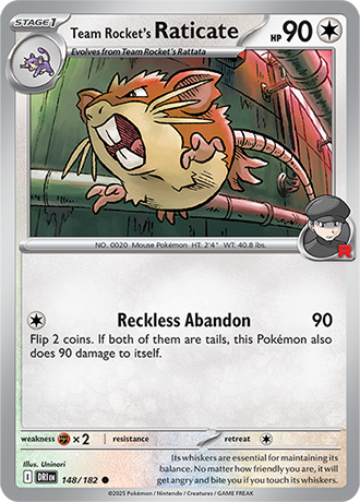 148/182 - Team Rocket's Raticate