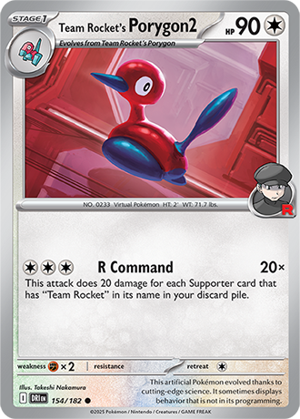 154/182 - Team Rocket's Porygon2