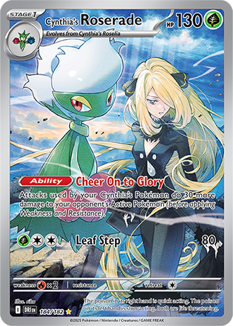 184/182 - Cynthia's Roserade (Illustration Rare)