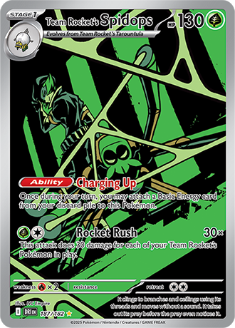 187/182 - Team Rocket's Spidops (Illustration Rare)