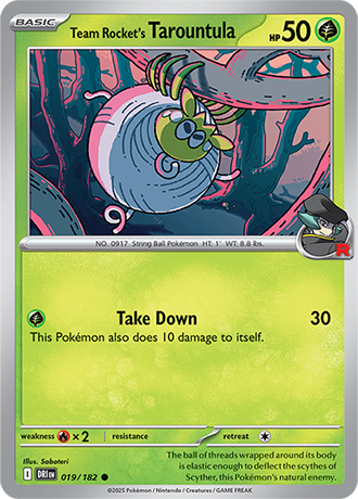 019/182 - Team Rocket's Tarountula