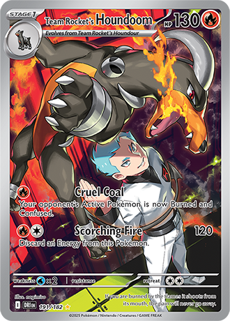 191/182 - Team Rocket's Houndoom (Illustration Rare)