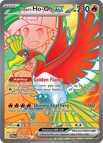 209/182 - Ethan's Ho-Oh Ex (Ultra Rare)