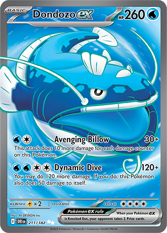 211/182 - Dondozo Ex (Ultra Rare)