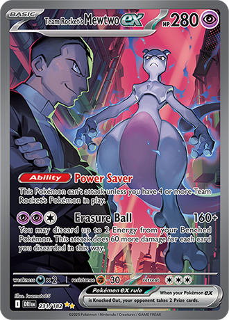 231/182 - Team Rocket's Mewtwo Ex (Special Illustration Rare)