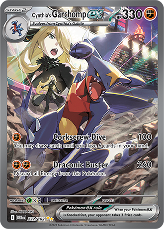 232/182 - Cynthia's Garchomp Ex (Special Illustration Rare)