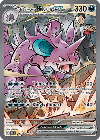 233/182 - Team Rocket's Nidoking Ex (Special Illustration Rare)