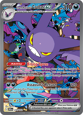 234/182 - Team Rocket's Crobat Ex (Special Illustration Rare)