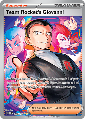 238/182 - Team Rocket's Giovanni (Special Illustration Rare)