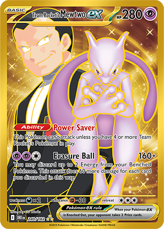 240/182 - Team Rocket's Mewtwo (Hyper Rare)