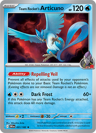 051/182 - Team Rocket's Articuno