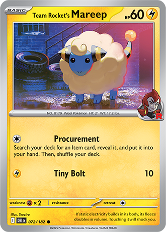 072/182 - Team Rocket's Mareep