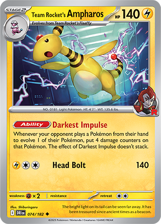 074/182 - Team Rocket's Ampharos