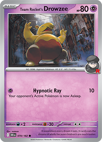 079/182 - Team Rocket's Drowzee