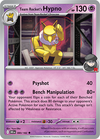 080/182 - Team Rocket's Hypno
