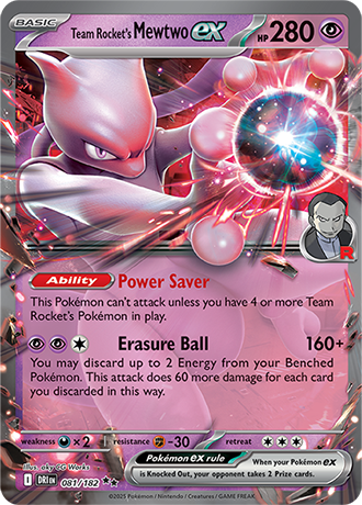 081/182 Team Rocket's Mewtwo Ex