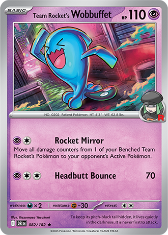 082/182 - Team Rocket's Wobbuffet