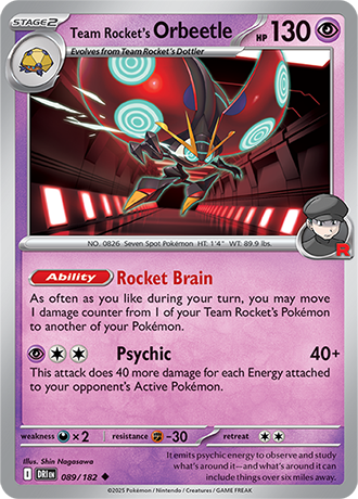 089/182 - Team Rocket's Orbeetle