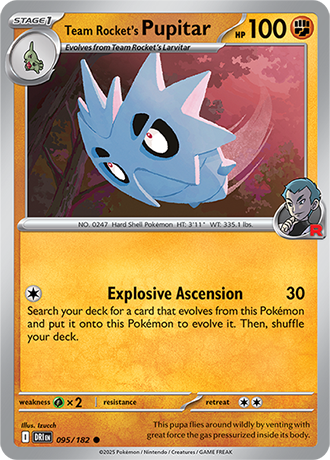 095/182 - Team Rocket's Pupitar