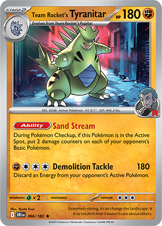 096/182 - Team Rocket's Tyranitar