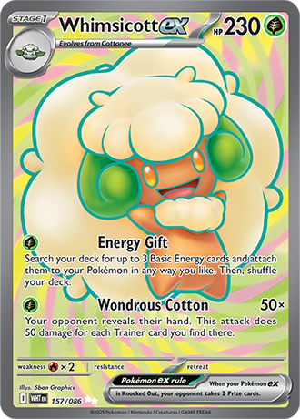 157/086 - Whimsicott Ex (Ultra Rare)