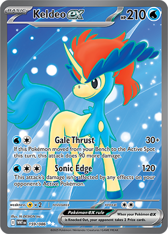 159/086 - Keldeo Ex (Ultra Rare)