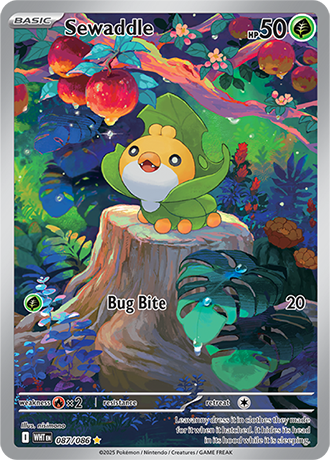 087/086 - Sewaddle (Illustration Rare)