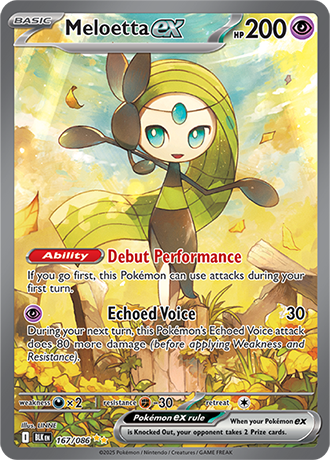 167/086 - Meloetta Ex (Special Illustration Rare)