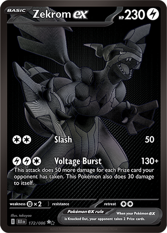 172/086 - Zekrom Ex (Black White Rare)