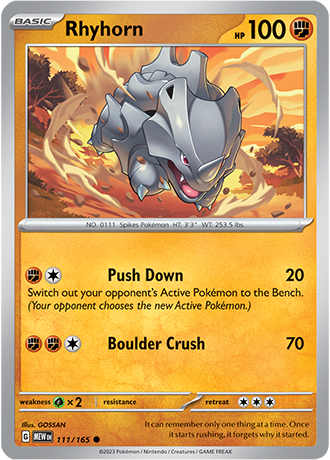 111/165 - Rhyhorn