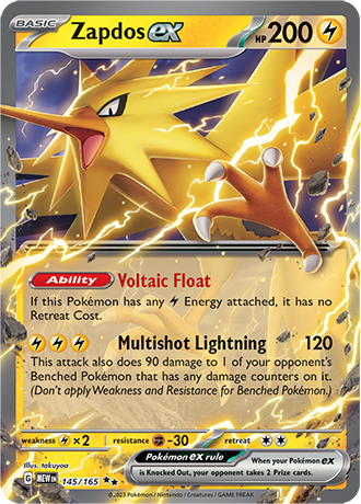 145/165 - Zapdos Ex