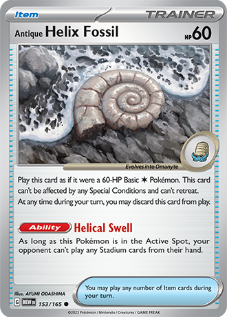 153/165 - Antique Helix Fossil