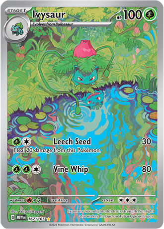 167/165 - Ivysaur (Illustration Rare)