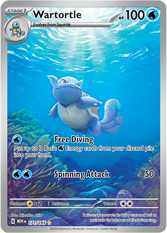 171/165 - Wartortle (Illustration Rare)