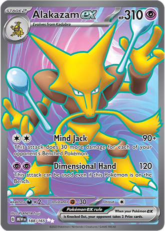 188/165 - Alakazam Ex (Ultra Rare)