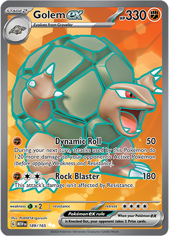 189/165 - Golem Ex (Ultra Rare)