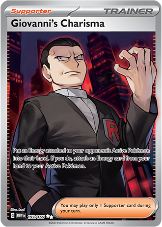 197/165 - Giovanni's Charisma (Ultra Rare)
