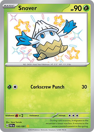 100/091 - Snover (Shiny Rare)