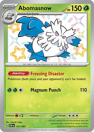 101/091 - Abomasnow (Shiny Rare)