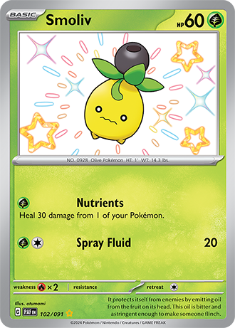 102/091 - Smoliv (Shiny Rare)