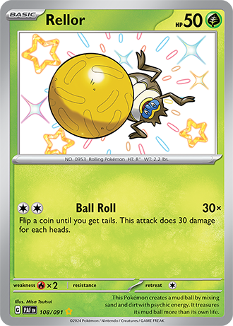 108/091 - Rellor (Shiny Rare)