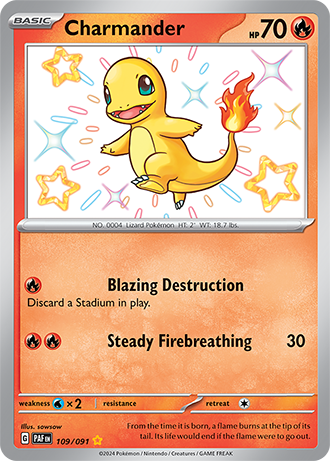 109/091 - Charmander (Shiny Rare)