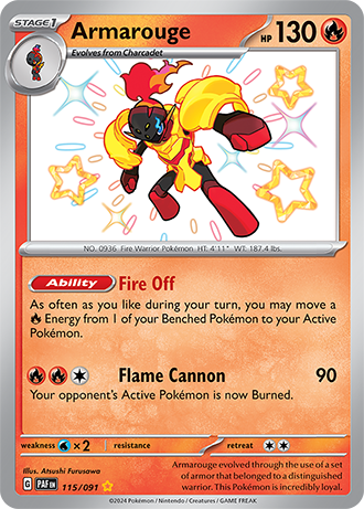 115/091 - Armarouge (Shiny Rare)