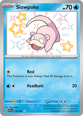 116/091 - Slowpoke (Shiny Rare)